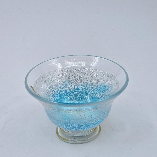 Ginsai Chiyoguchisuki (Blau) Sake Glas