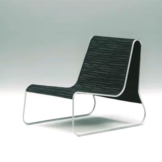IGSA Lounge Chair by Keita Shimizu Schwarz/Braun - leicht Gebraucht Ausstellungsmodelle