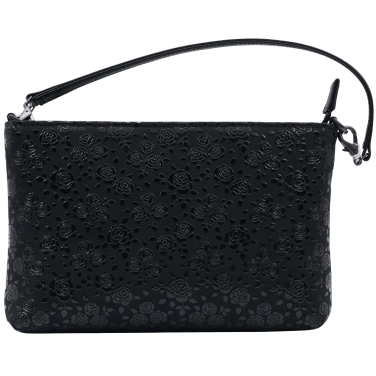 Inden Handtasche schwarz Rose