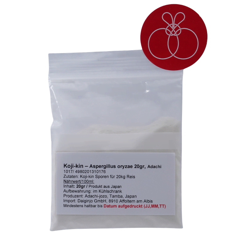 Koji-kin-Aspergillus oryzae Sporen klein