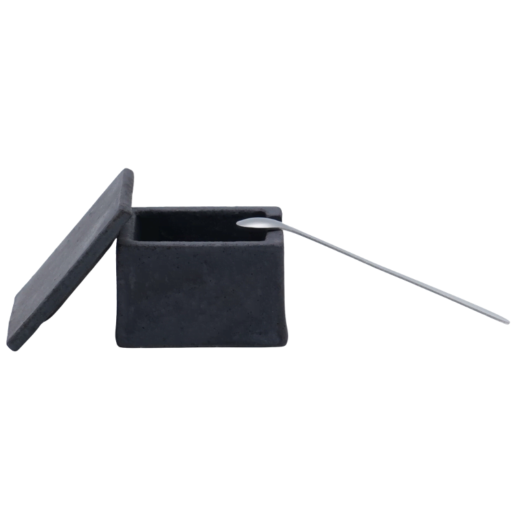 Okuda Gewürzschale klein 4eckig Farbe schwarz - 0