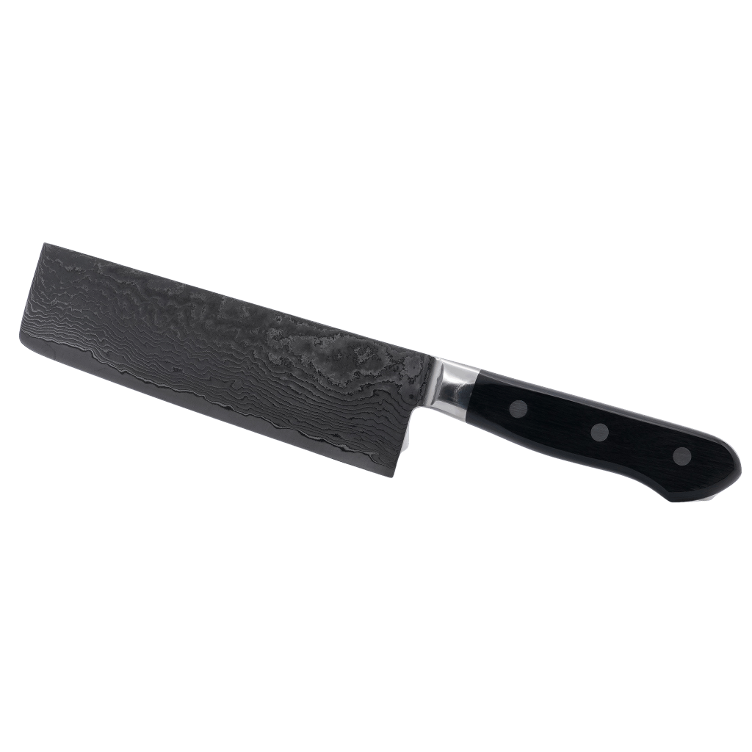 Gemüsemesser S. Nakiri schwarz VG-10 Damast - 0