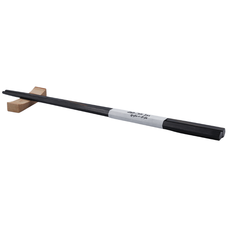 Stäbchen Gokaku fünfeckig schwarz Holz gepresst