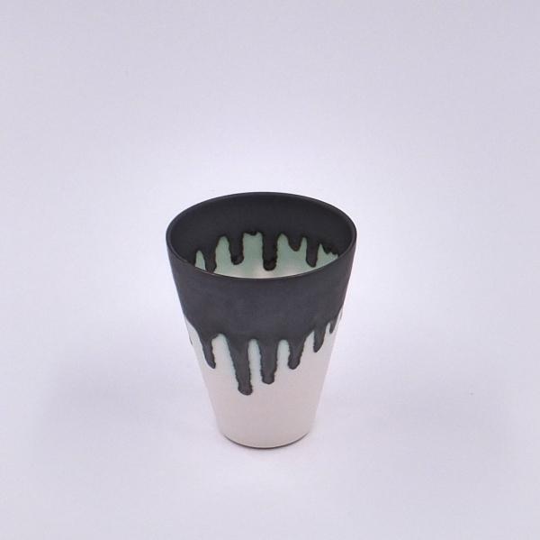 Y.Murakami Cup white black top