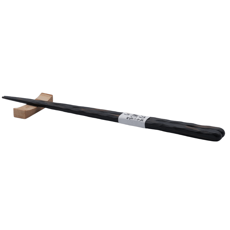 Wavy Chopsticks Katanabori Wood pressed