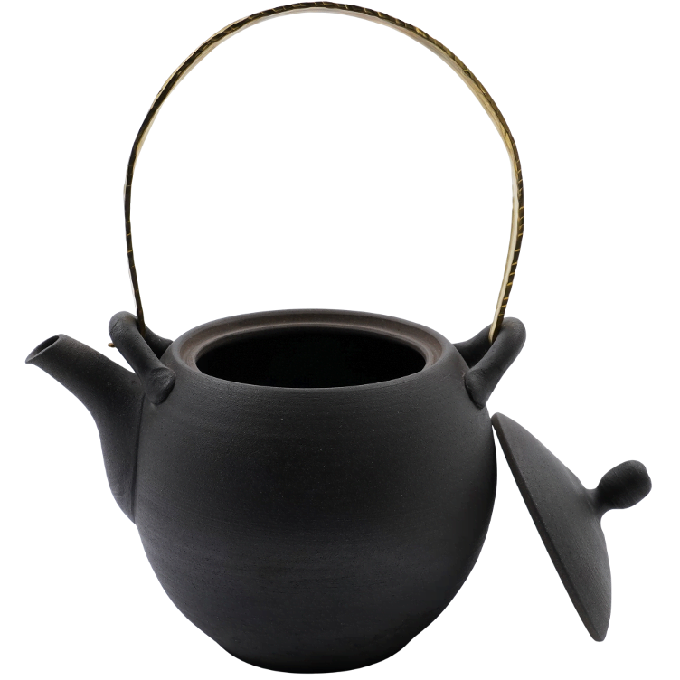 Ito Tea pot Goldgriff schwarz 500cc - 0