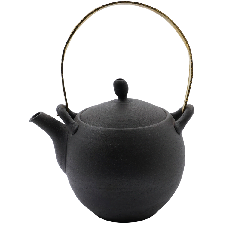 Ito Tea pot Goldgriff schwarz 500cc