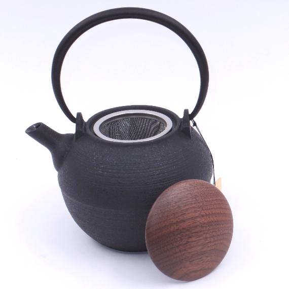 Chushinkobo Teapot Himeki Eisen / Holz Deckel - 0
