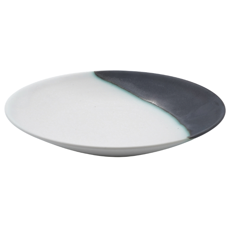 Murakami Plate small white/black