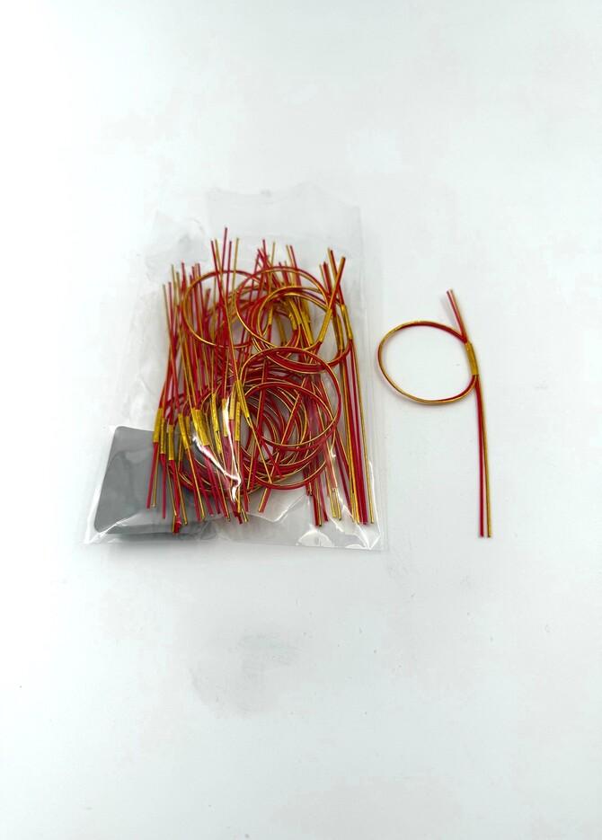 Rotes & Goldenes Mizuhiki Dekoration - 0
