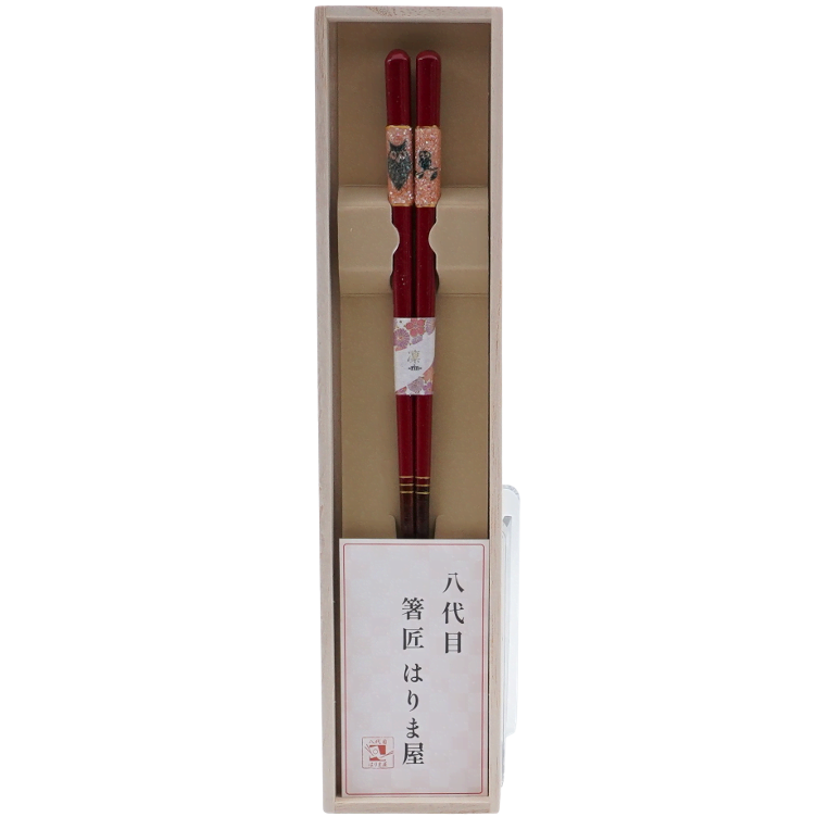 Chopsticks Natural Wood Owl Japan