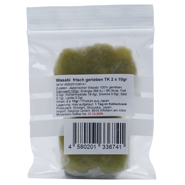 Wasabi frisch gerieben tiefgekühlt