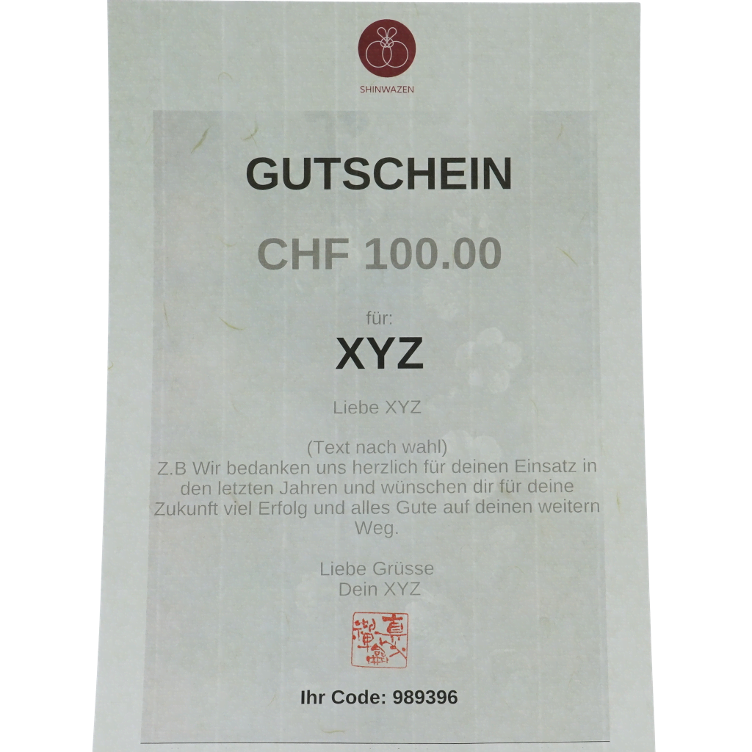 Gutschein 100.- CHF