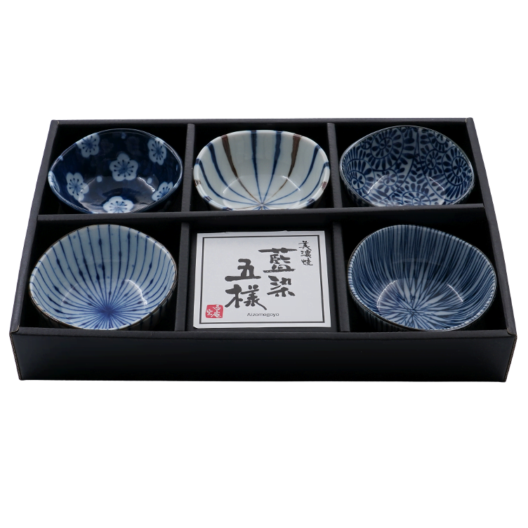 Geschenk Set 5 kl. runde Schalen