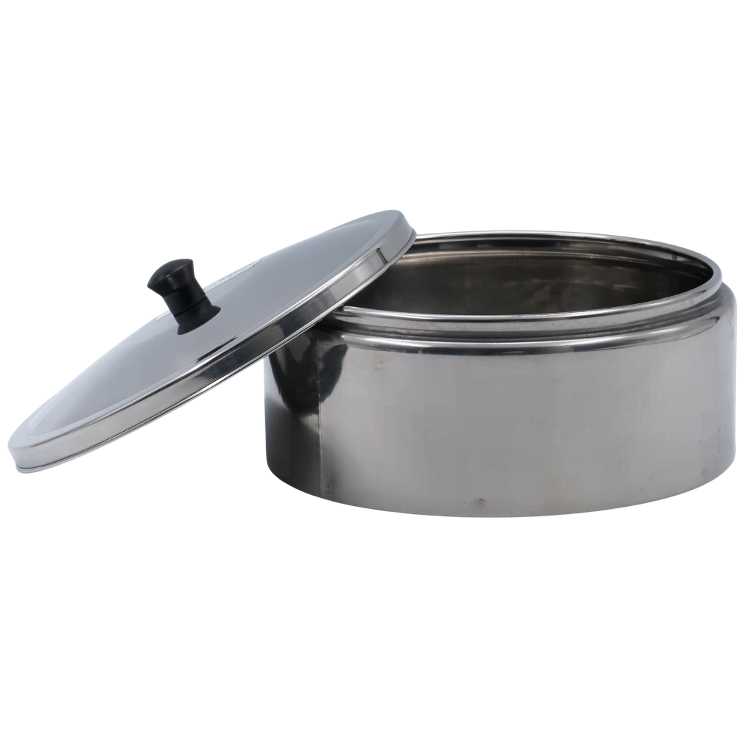 Steamer basket with lid made of steel - 0