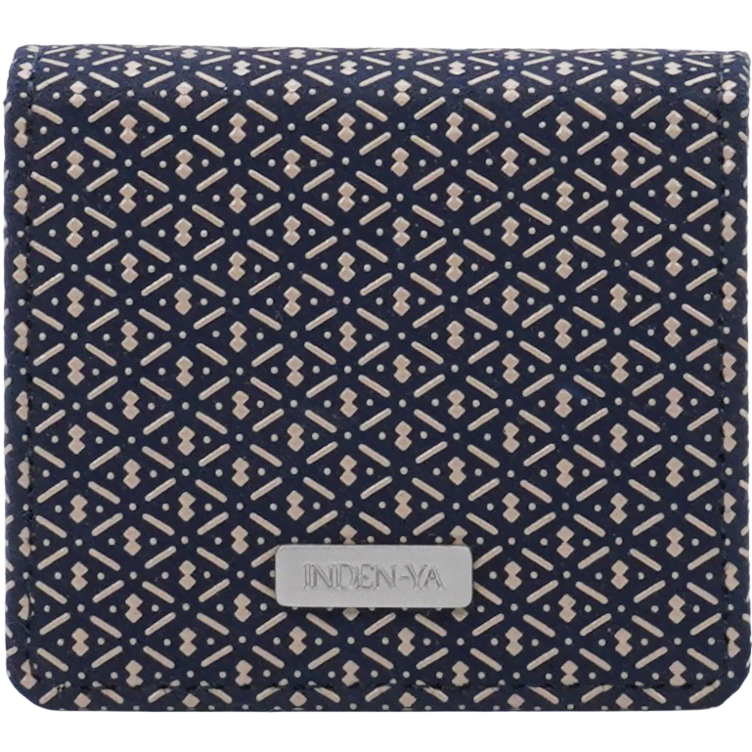 Inden Münztasche F blau Hyotan