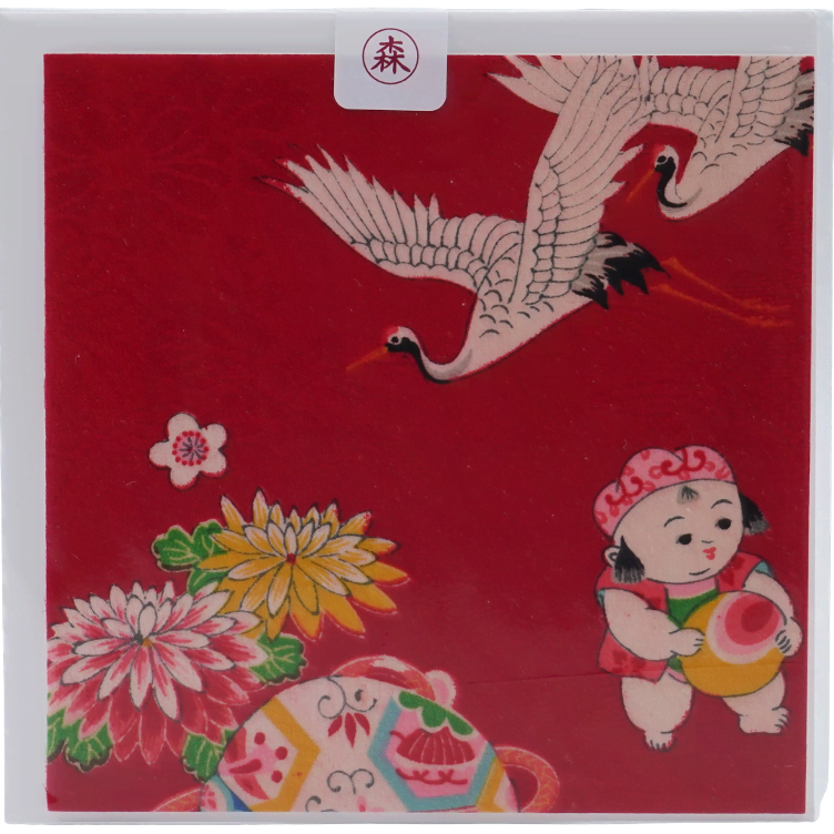 Karte Kimono quadratisch