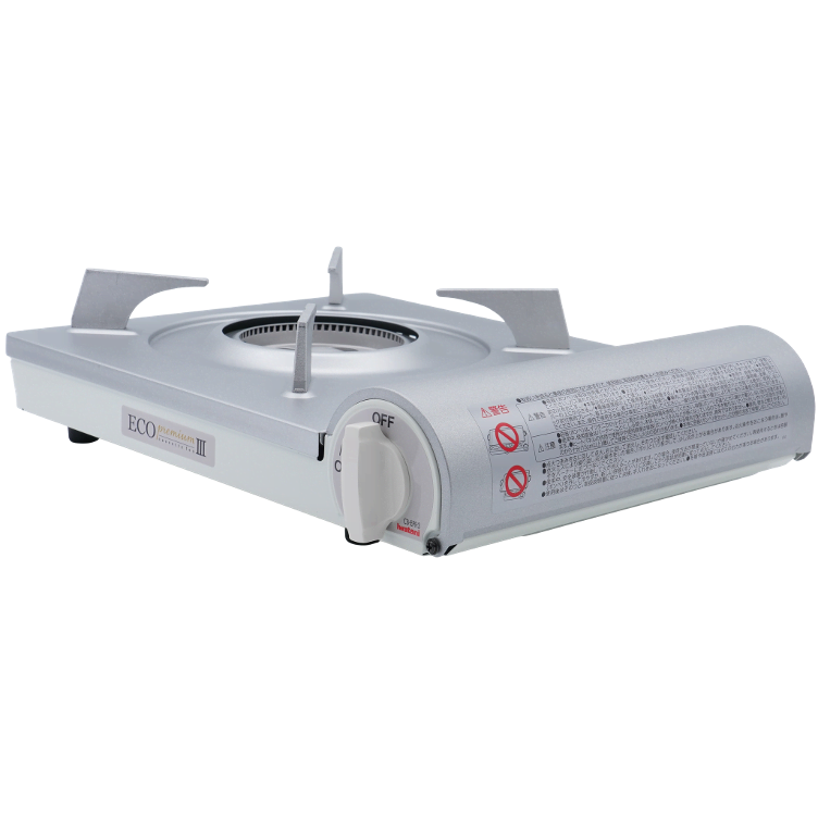 Gas burner Iwatani white / silver