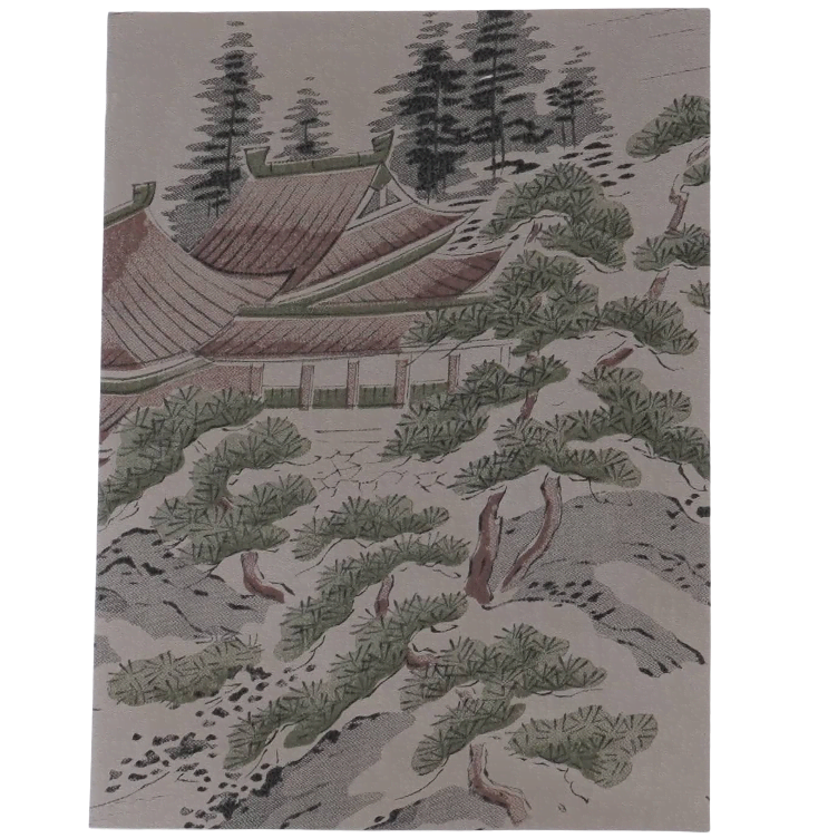 Grusskarte Handgemacht JP Seide