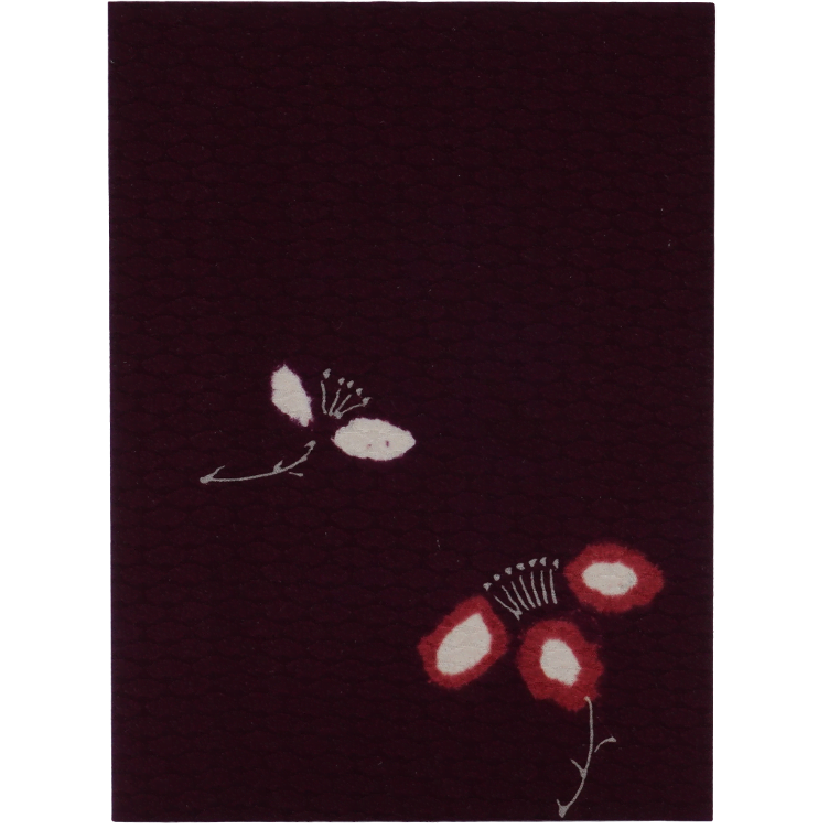 Grusskarte Handgemacht JP Seide