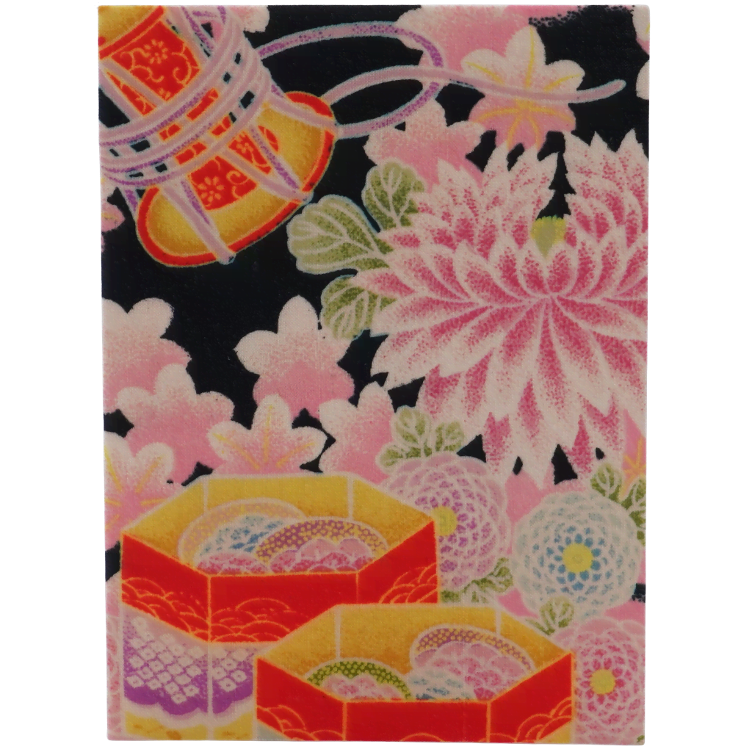 Grusskarte Handgemacht JP Seide