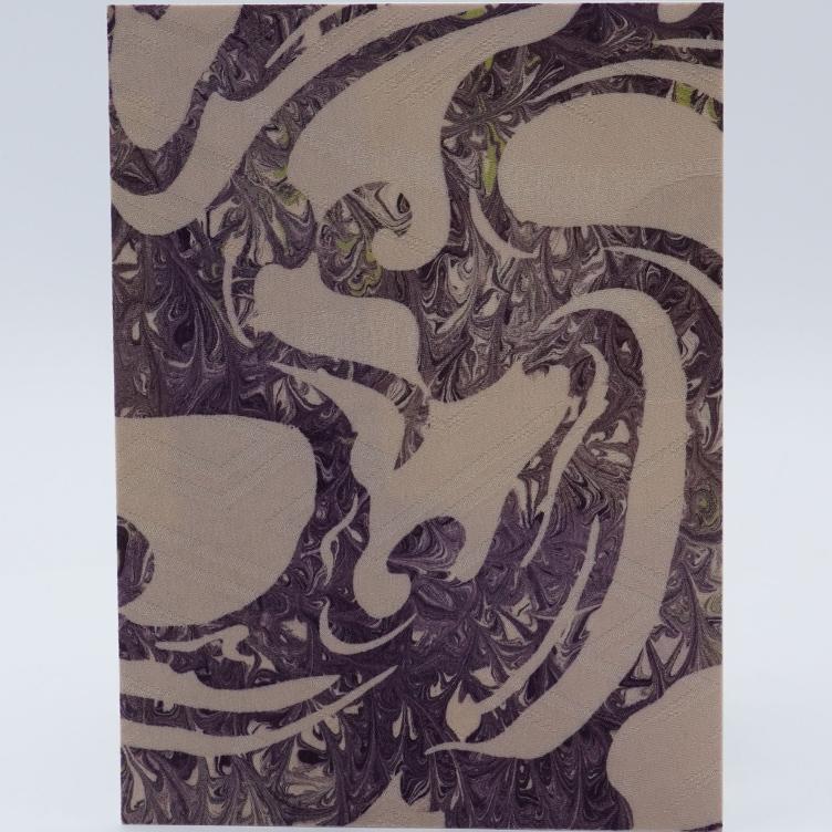 Grusskarte Handgemacht JP Seide