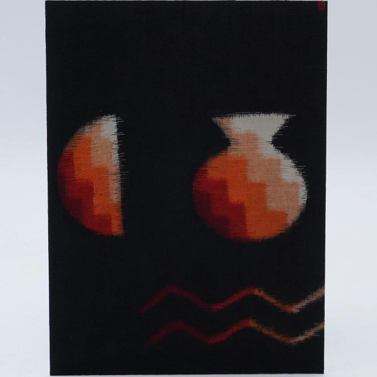 Grusskarte Handgemacht JP Seide