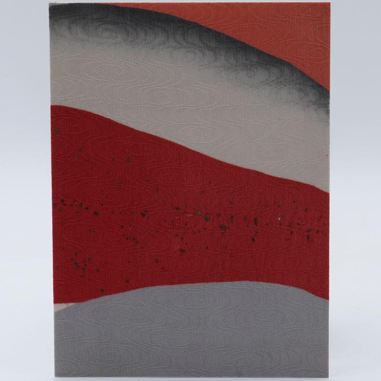 Grusskarte Handgemacht JP Seide