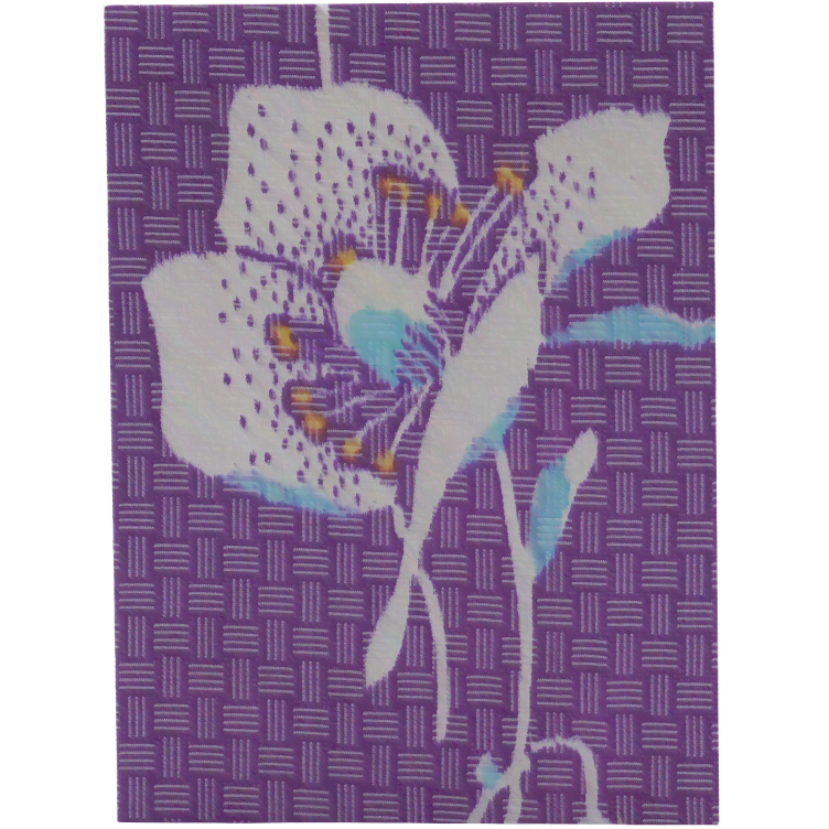 Grusskarte Handgemacht JP Seide