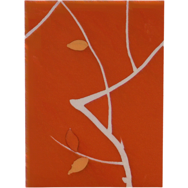 Grusskarte Handgemacht JP Seide