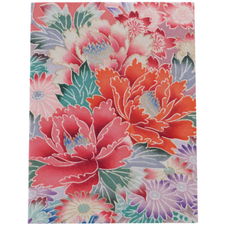 Grusskarte Handgemacht JP Seide