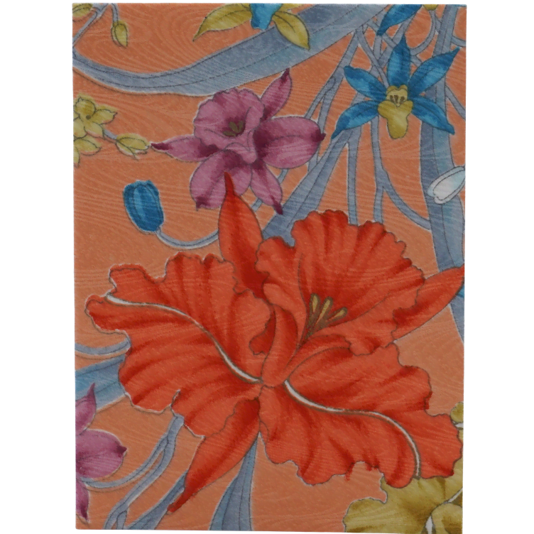 Grusskarte Handgemacht JP Seide