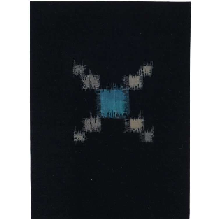 Grusskarte Handgemacht JP Seide