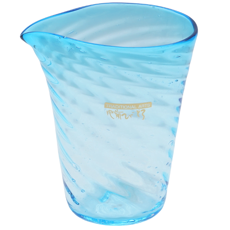 Asagi Sake jug / pourer out of glas - 0