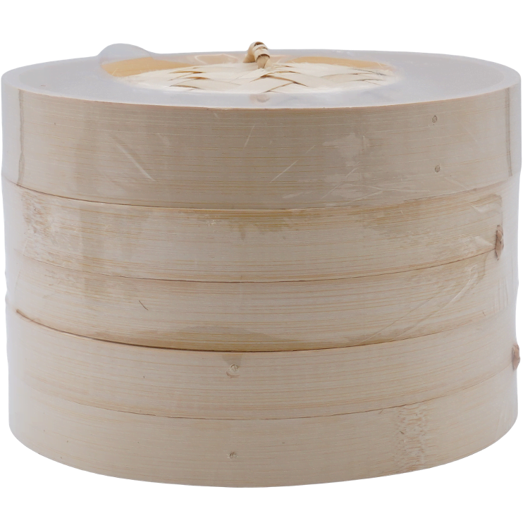 Bamboo-Bamboo Steamer 3-piece - 0