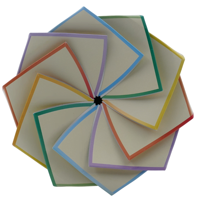 Geschenk BOX Sternform Regenbogen