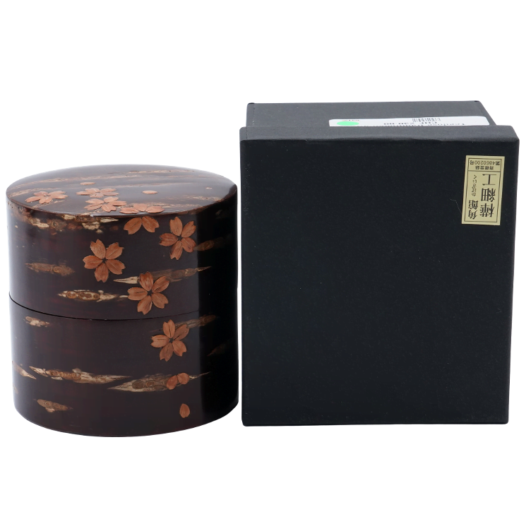 Teedose traditionell aus Kirschrinde Cherry - 1