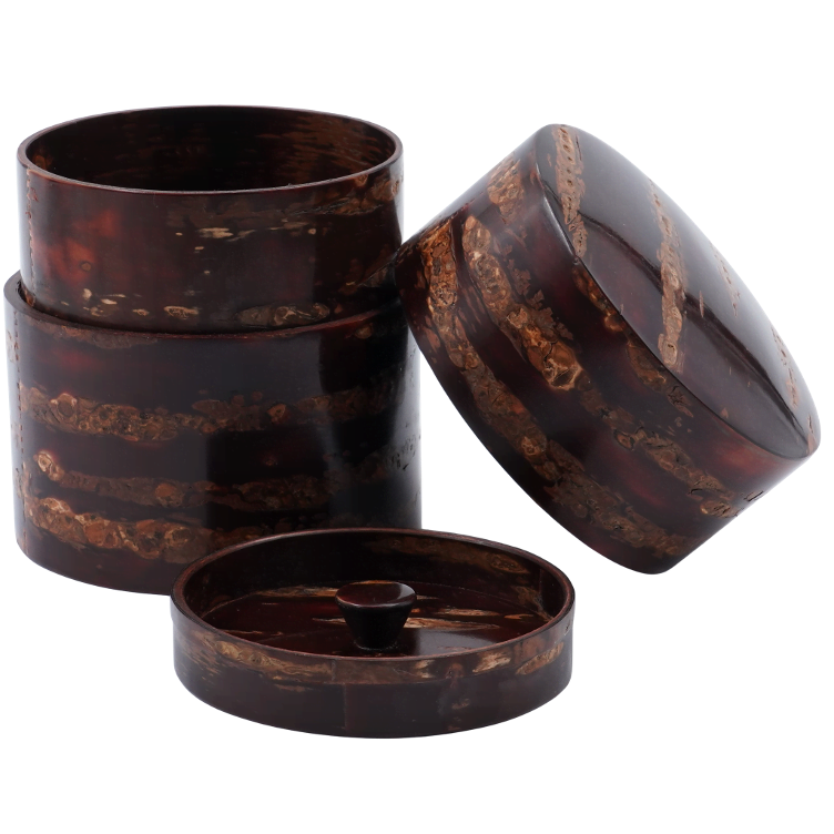 Full-bark tea caddy cherry bark, Brizzard