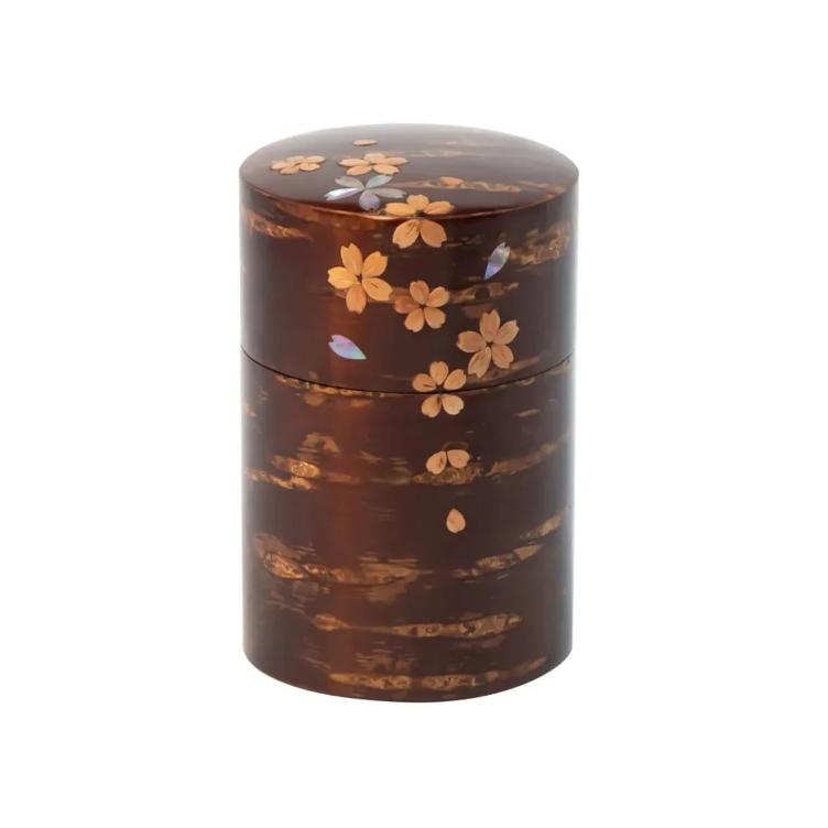 Teedose aus Kirschrinde Cherry - Perlmut