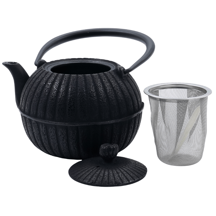Teapot Yuzu Chrysanthemum Black - 1