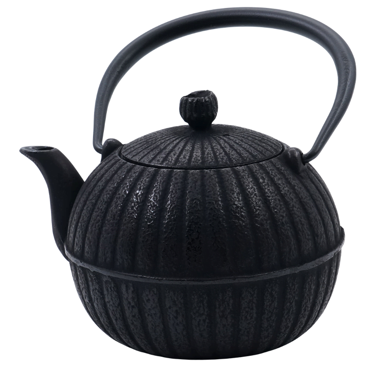 Teapot Yuzu Chrysanthemum Black