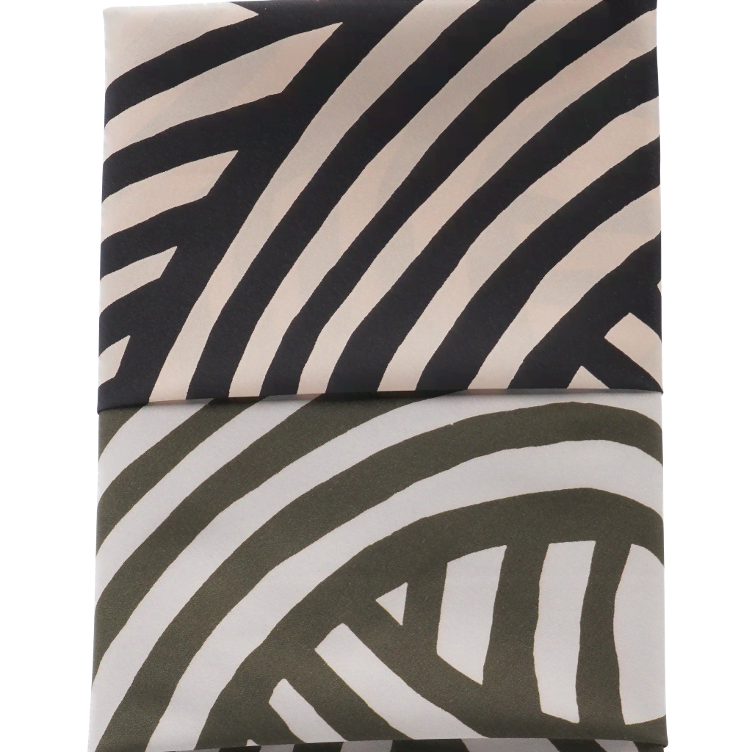Furoshiki aquadrop Tuch MUSUBI schwarz-gold
