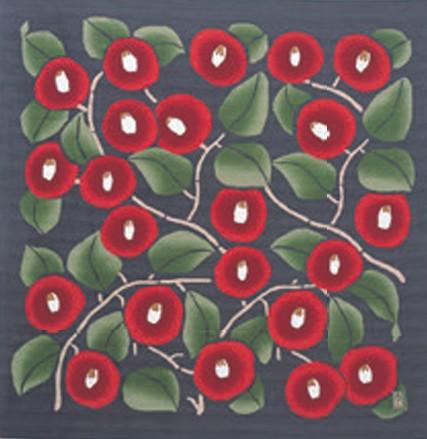 Furoshiki Tsubaki Tuch grau - 0