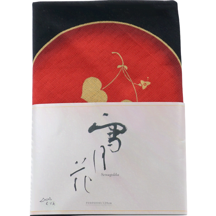 Furoshiki Wan cloth black-red - 1