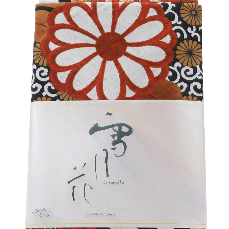 Furoshiki Kikuniryusui Kosode cloth black - 0