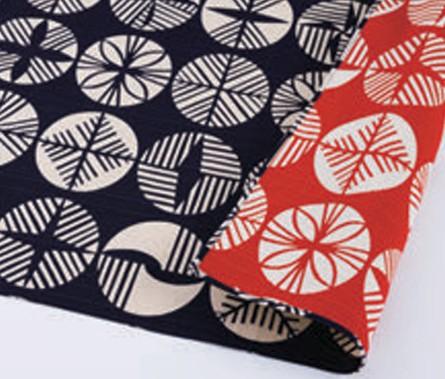 Furoshiki cloth Double-Sided Matsu red-black - 1