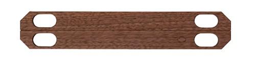 Furoshiki Bags Wooden Clasp Handle Walnut - 0