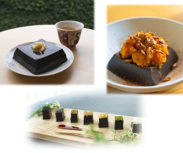 Sesam *Tofu* black with Sauce - 0