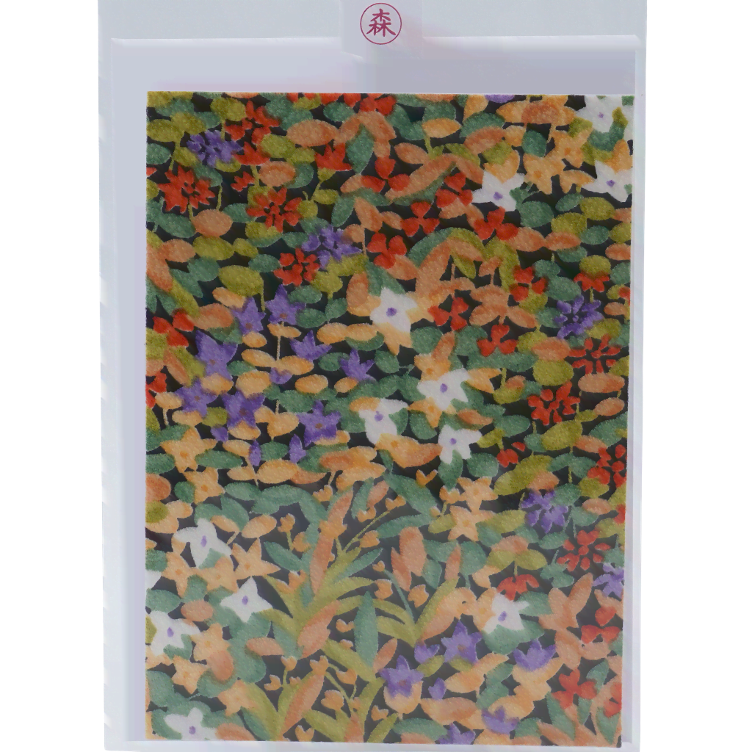 Karte Kimono rechteckig gross