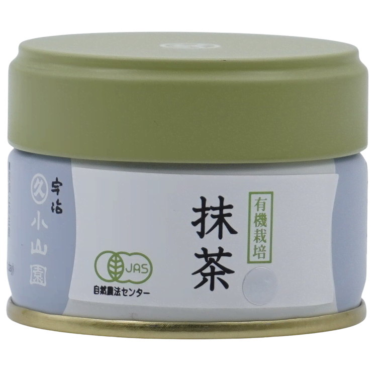 Matcha Pulver Dose silber JAS BIO 20 gr